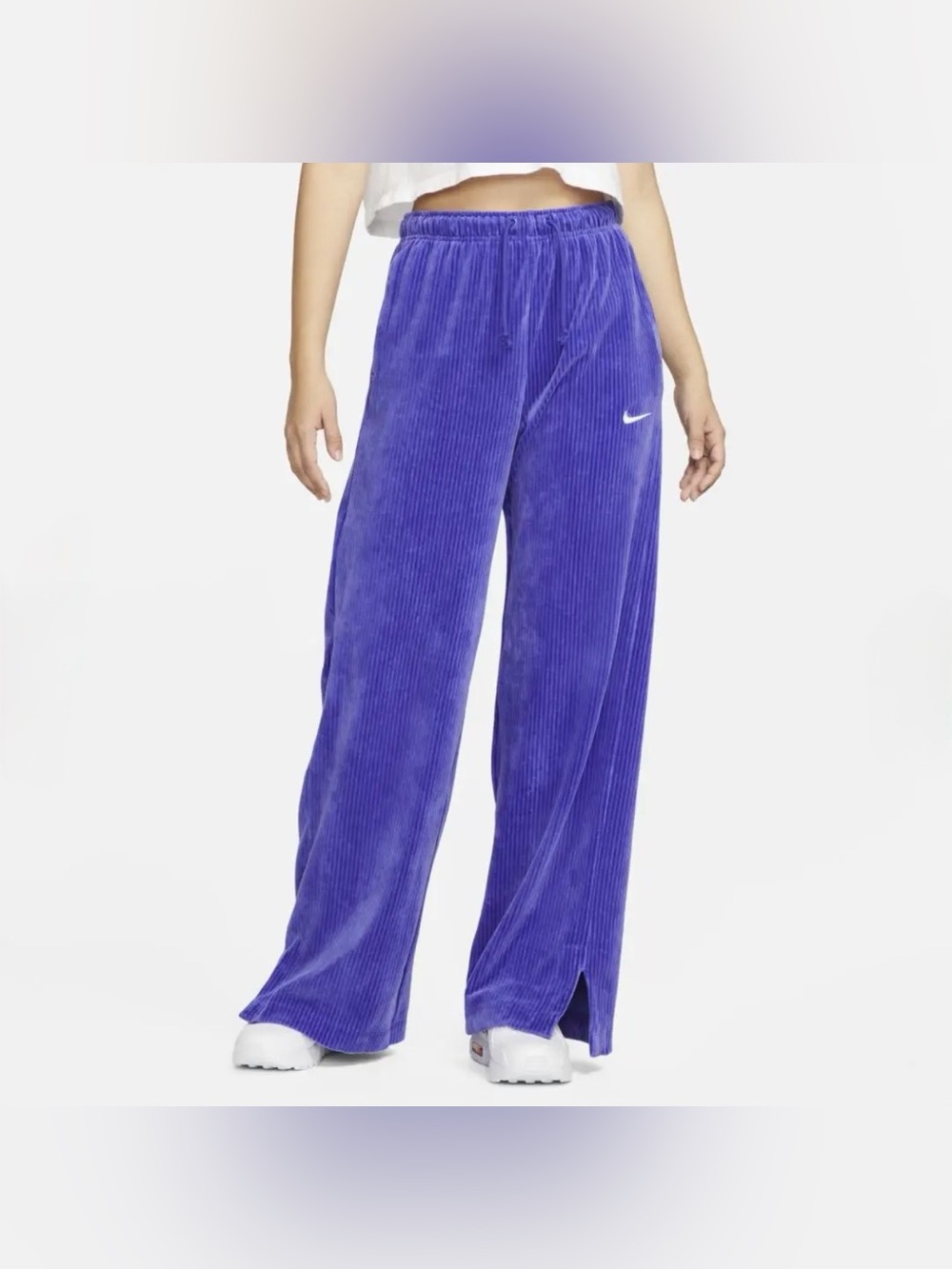 Nike - Corduroy Velour Wide-Leg Pants